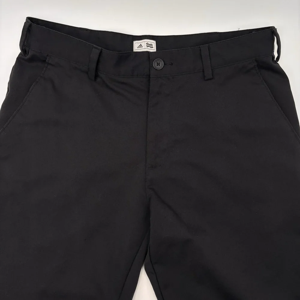 Adidas Golf Pants Mens 30x32 Black Performance Stretch Flat Front Ultimate 365